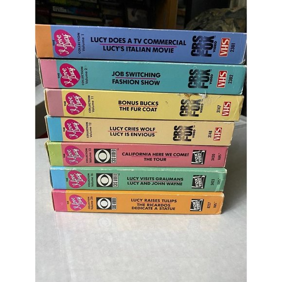 Lot Of 7 I Love Lucy Collection VHS Tapes VCR  CBS Video Movies Comedy - Picture 2 of 7